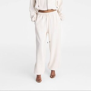 KBB by Kahlana Women's “The Dwayne Sweats” Cream Pants